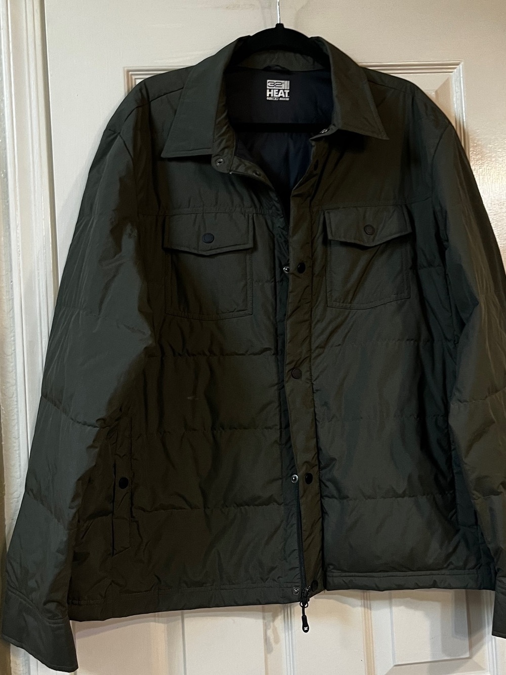 32 Degrees Olive Green Quilted Puffer Jacket